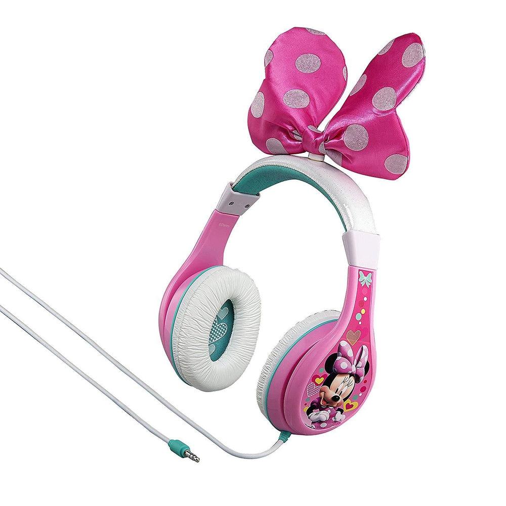 سماعات العاب محيطيه سلكية ميني ماوس من كيد ديزاين KIDdesigns Over Ear Headphone Minnie Mouse Youth Headphones With Bow
