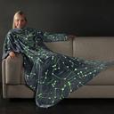 Kanguru - Blanket With Sleeves and a Pocket - Constellations - Deluxe Glow - SW1hZ2U6MTY3OTc2MA==