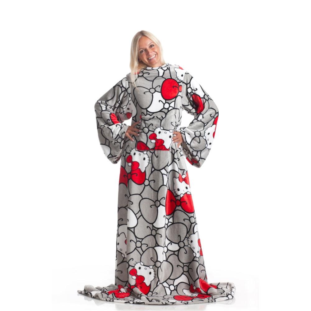 Kanguru - Blanket With Sleeves and a Pocket - Deluxe Hello Kitty