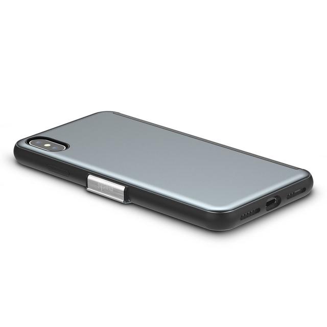 كفر ايفون XS Max 360 درجة موشي لون فضي MOSHI Stealthcover Case for iPhone XS Max Gunmetal Gray - SW1hZ2U6MTY4MDc3OQ==