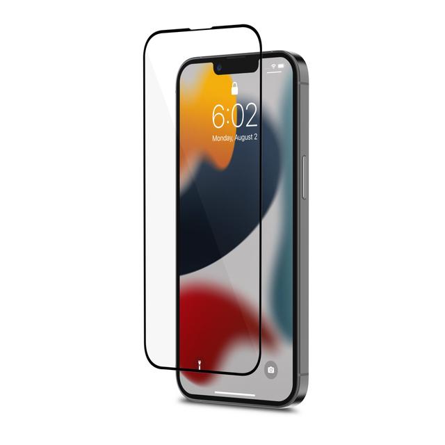 شاشة حماية ايفون 14 برو لون شفاف بانزر جلاس MOSHI iPhone 13 Pro Airfoil Pro Anti Shatter Screen Protector Clear with Black Frame - SW1hZ2U6MTY4MDUzMg==