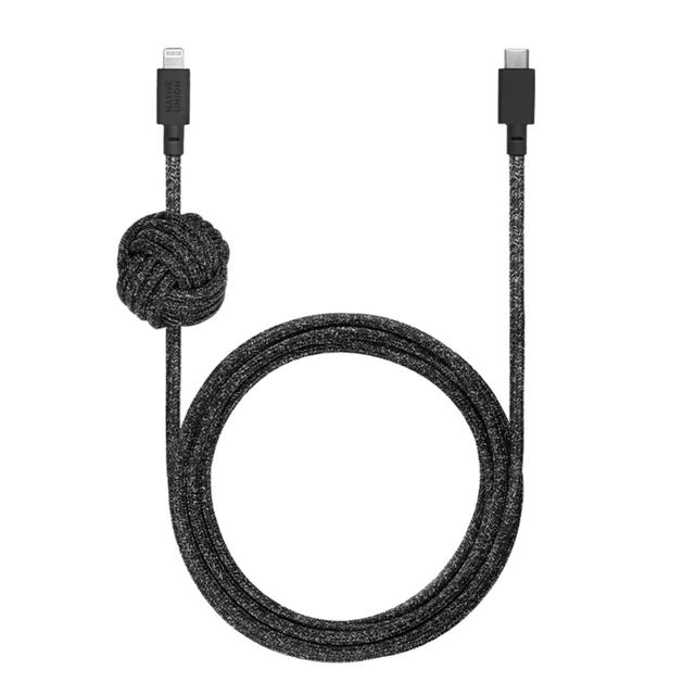 وصلة ايفون تايب سي 3 متر لون اسود ناتيف يونيون Native Union Night 3M Cable USB C to Lightning Cosmos - SW1hZ2U6MTY4MDIyOA==