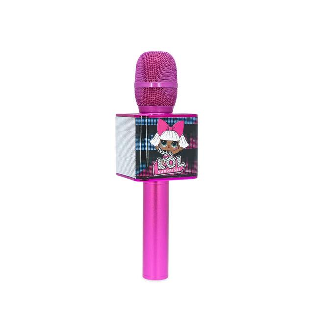 مايك غناء للاطفال بشخصية LOL من او تي ل OTL L.O.L. Surprise! My Diva Karaoke Microphone with Bluetooth Speaker Pink - SW1hZ2U6MTY3OTkwNg==