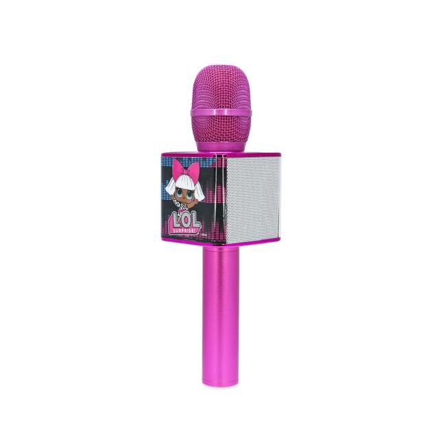 مايك غناء للاطفال بشخصية LOL من او تي ل OTL L.O.L. Surprise! My Diva Karaoke Microphone with Bluetooth Speaker Pink - SW1hZ2U6MTY3OTkwOA==