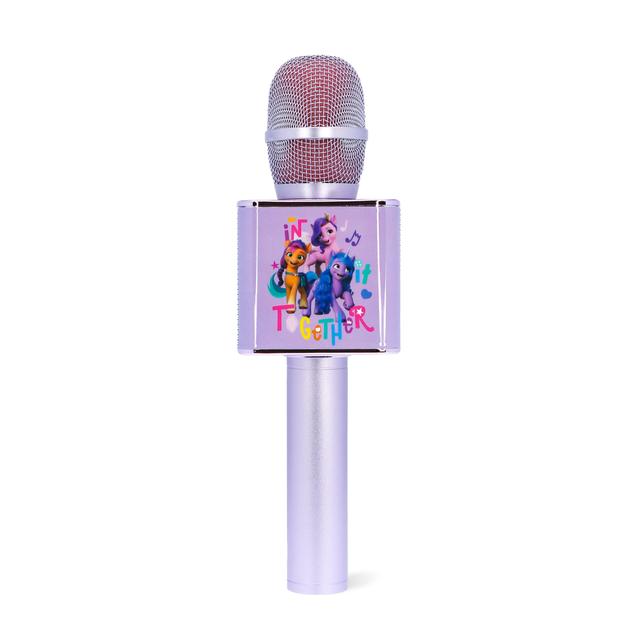 مايك غناء للاطفال بشخصية ماي ليتل بوني من او تي ل OTL My Little Pony Karaoke Microphone with Bluetooth Speaker Purple - SW1hZ2U6MTY4MDA4MA==