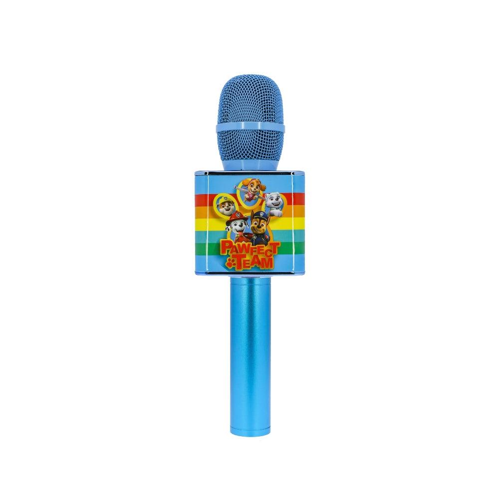 مايك غناء للاطفال بشخصية بو باترول لون ازرق من او تي ل OTL Paw Patrol Perfect Team Karaoke Microphone with Bluetooth Speaker Blue