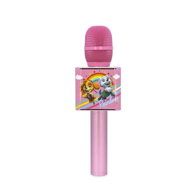 مايك غناء للاطفال بشخصية بو باترول لون وردي من او تي ل OTL Paw Patrol Sky Karaoke Microphone with Bluetooth Speaker Pink - SW1hZ2U6MTY4MDEyOQ==