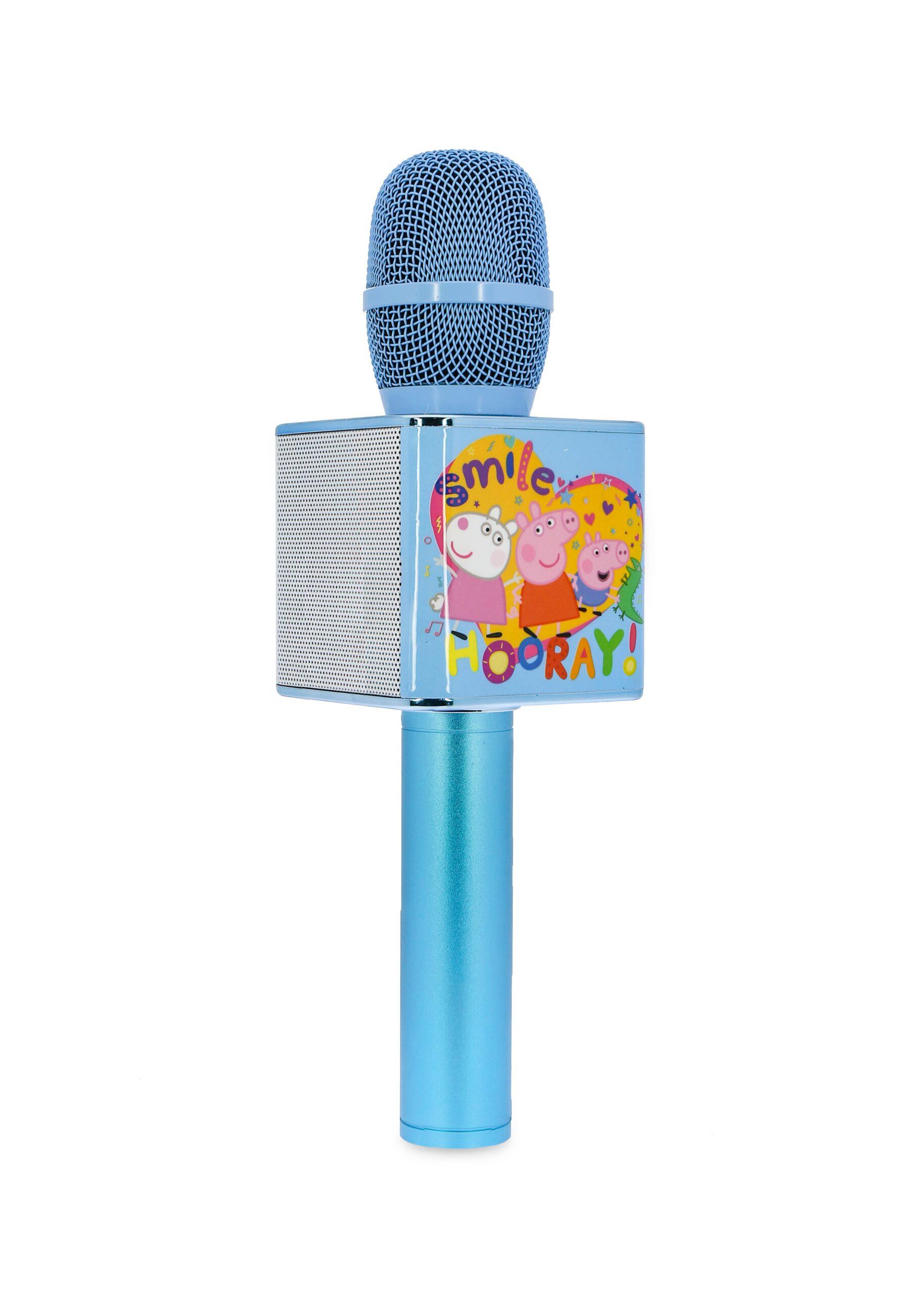 مايك غناء للاطفال بشخصية بيبا بيغ من او تي ل OTL Peppa Pig Karaoke Microphone with Bluetooth Speaker Blue