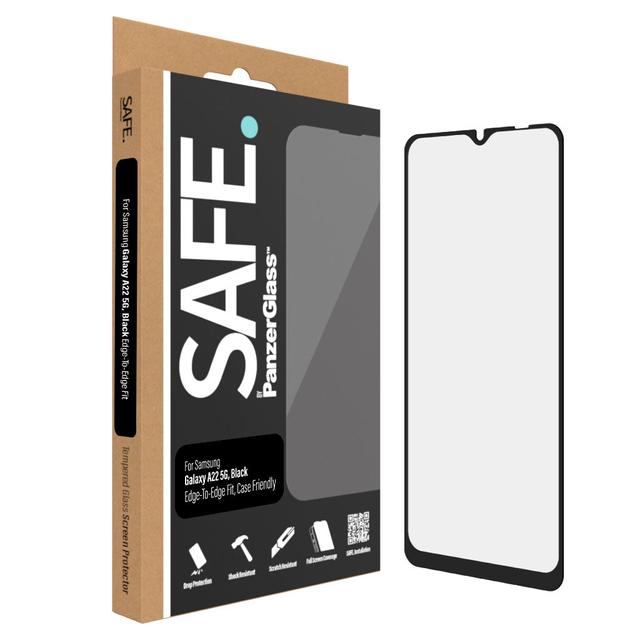 واقي شاشة سامسونغ غلاكسي A22 5G بانزر جلاس PANZERGLASS SAFE Samsung Galaxy A22 5G Screen Protector Clear - SW1hZ2U6MTY4MjE3Nw==