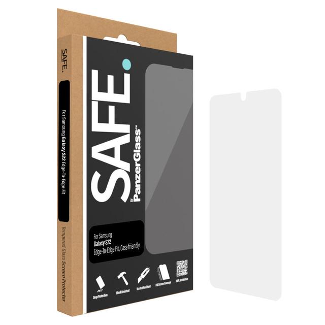 شاشة حماية سامسونغ غلاكسي S22 الترا بانزر جلاس PANZERGLASS SAFE Samsung Galaxy S22 5G Screen Protector Clear - SW1hZ2U6MTY4MjE3MA==