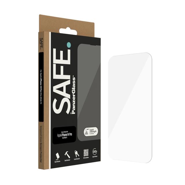 واقي شاشة ايفون 14 برو بانزر جلاس PANZERGLASS SAFE iPhone 14 Pro Screen Protector Clear - SW1hZ2U6MTY4MDg0MQ==