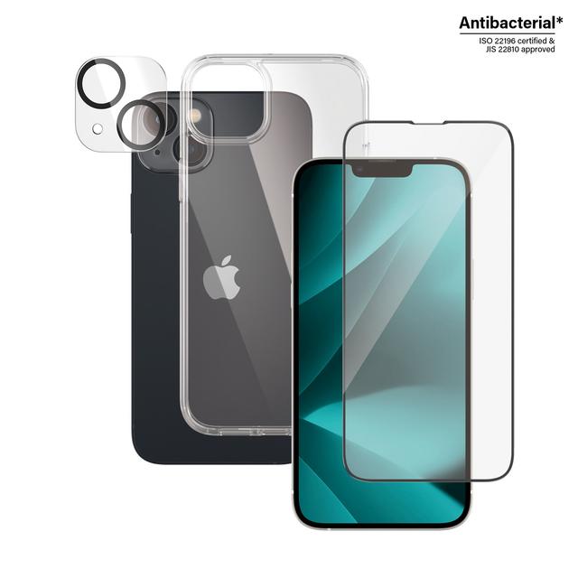 PANZERGLASS iPhone 14 Plus - 3-in-1 Bundle - ClearCase + Screen Protector + Camera Lens Protector - Clear - SW1hZ2U6MTY4MDE0Mw==