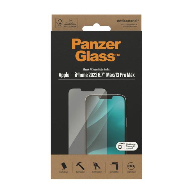 شاشة حماية ايفون 14 بلس كلاسيك لون شفاف بانزر جلاس PANZERGLASS iPhone 14 Plus Classic Fit Screen Protector Clear - SW1hZ2U6MTY3OTUxMg==