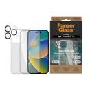 بكج حماية ايفون 14 برو شفاف من بانزر جلاس PANZERGLASS iPhone 14 Pro 3-in-1 Bundle ClearCase Screen Protector Camera Lens Protector Clear - SW1hZ2U6MTY4MTA5Nw==