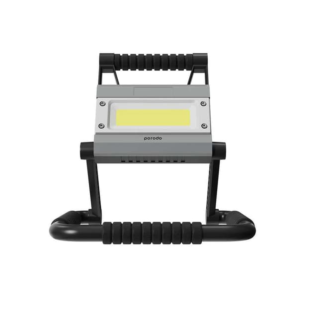 كشاف ليد خارجي للرحلات لاسلكي قابل للطي 1400 لومن مع باور بنك مدمج 4000 مللي أمبير Porodo Foldable Multi-Joint Outdoor Flashlight