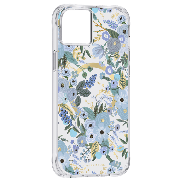 RIFLE PAPER CO. iPhone 14 Plus - Garden Party Blue with Magsafe - Clear - SW1hZ2U6MTY3OTY1NA==