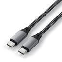 SATECHI USB-C to USB-C Short Cable 25cm - Gray - SW1hZ2U6MTY4MDIwOQ==