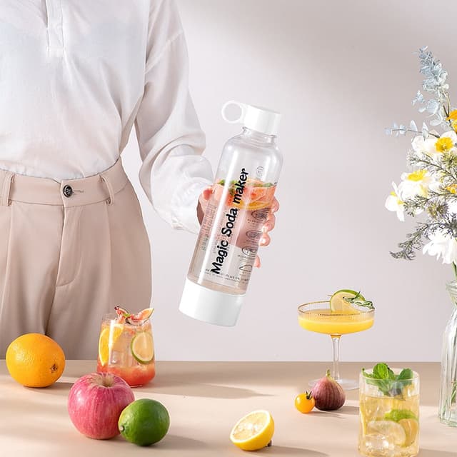 مكينة صنع مياه غازية وصودا 1 لتر Portable Soda Maker Machine