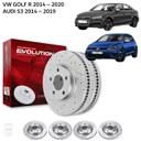 VW Golf R & Audi S3 2014 to 2019 - Drilled and Slotted Brake Disc Rotors by PowerStop Evolution - SW1hZ2U6MTkxOTc5Mg==