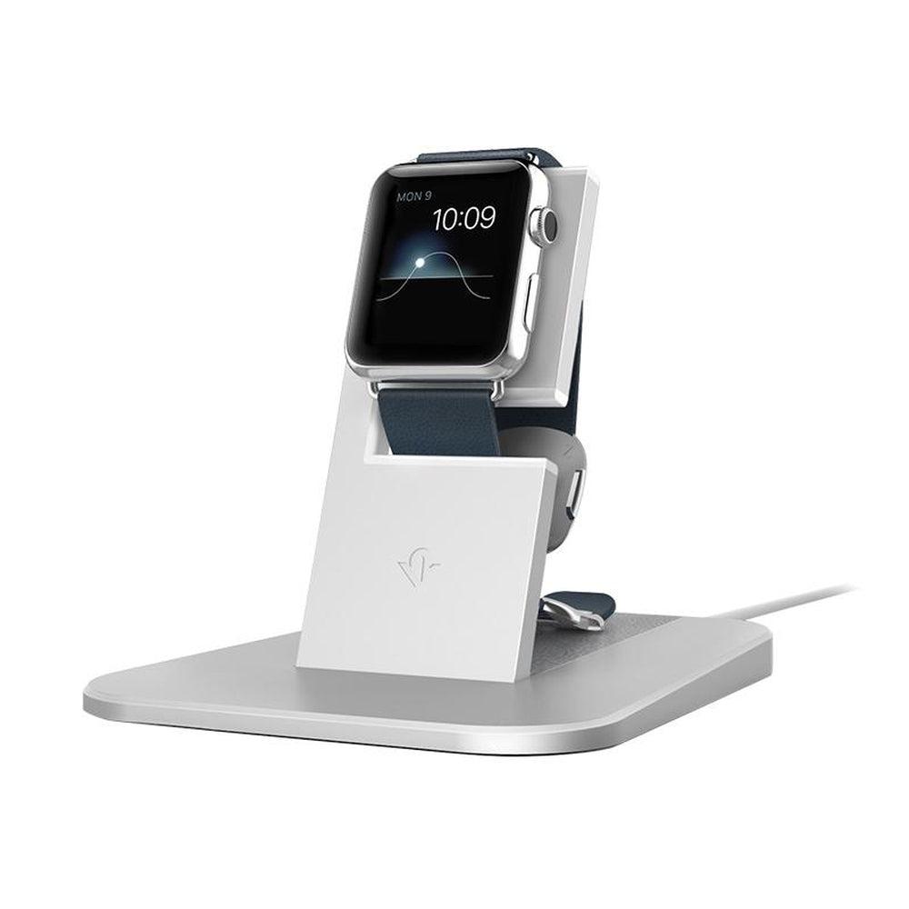 TWELVE SOUTH HiRise Charging Stand for Apple Watch Silver