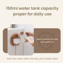 اضاءة جدارية بدون كهرباء قابلة للشحن 4000 مللي أمبير مع مرطب جو مدمج Wall-Mounted Lamp With Aroma Diffuser