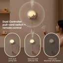 اضاءة جدارية بدون كهرباء قابلة للشحن 4000 مللي أمبير مع مرطب جو مدمج Wall-Mounted Lamp With Aroma Diffuser