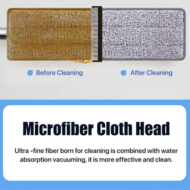 ممسحة ارضيات سيراميك قابلة للعصر مع سطل FM01 Mop with Bucket Set Mop for Floor Cleaning Wet and Dry