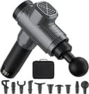 مسدس مساج محمول 2600 مللي أمبير مع 10 رؤوس تدليك Handheld Massage Gun for Athletes