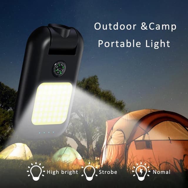 كشاف طوارئ 1000 لومن مع باور بنك مدمج 1500 مللي أمبير Emergency Portable Flashlight With Power Bank
