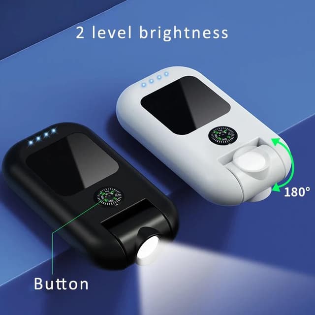 كشاف طوارئ 1000 لومن مع باور بنك مدمج 1500 مللي أمبير Emergency Portable Flashlight With Power Bank