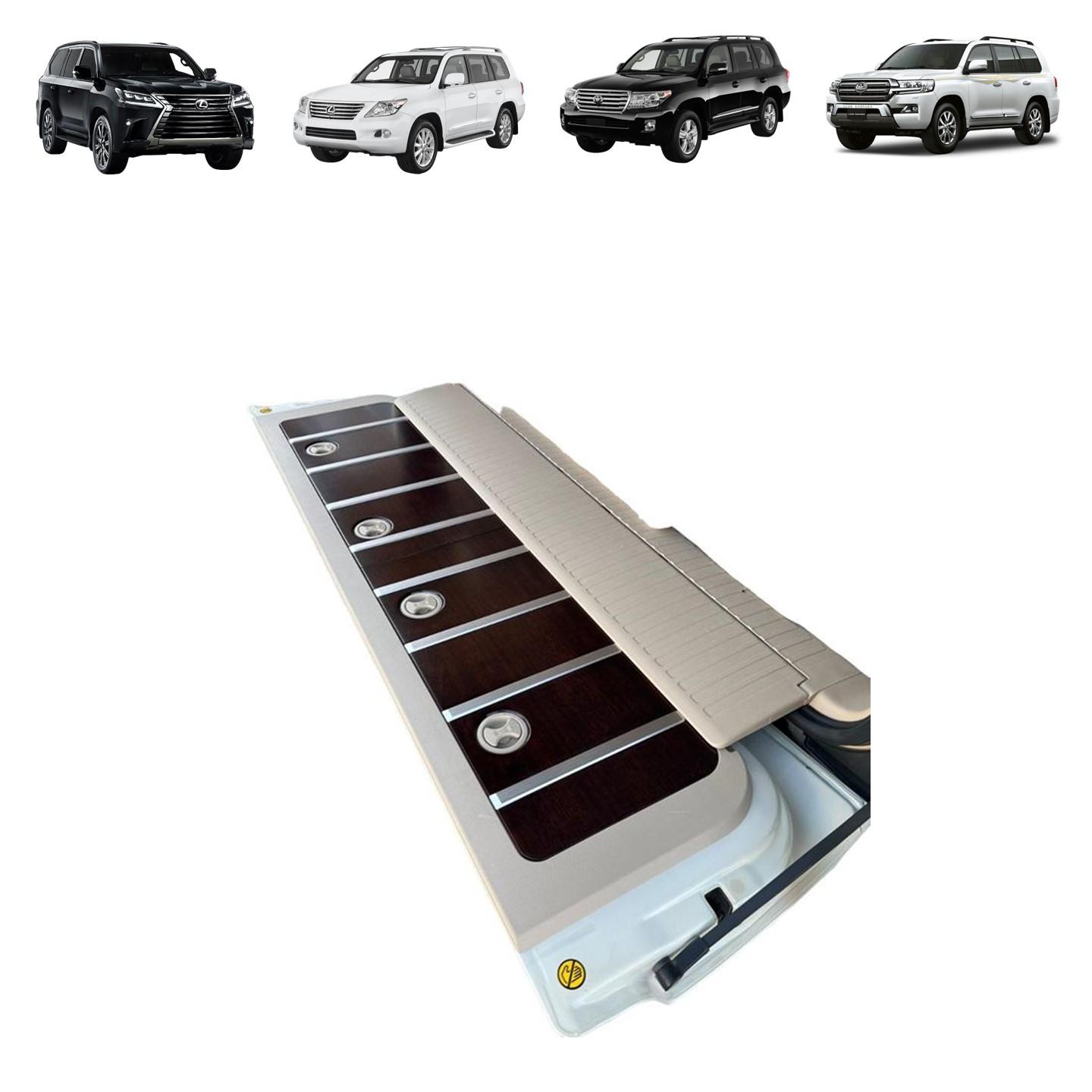 Rear Cargo Dark Wood Deck Liner for Toyota LC200 and Lexus LX570