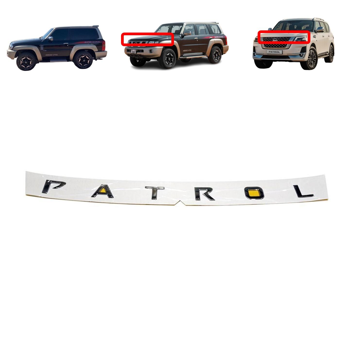 PATROL Hood or Jerry Can Holder Emblem Badge - Nissan Patrol Y61 GU VTC & Y62