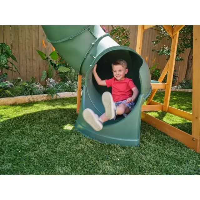 KidKraft Bear Cave Lodge Swing Set / Playset Jomla.ae