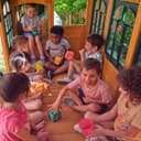 KidKraft Bear Cave Lodge Swing Set / Playset