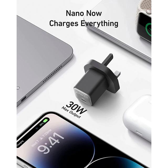 فيش جداري انكر نانو 3 تايب سي 30 واط Anker 511 Charger Nano3