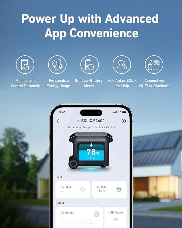 Anker SOLIX F2600 Portable Power Station 2560Wh , 2400W