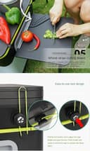 Outdoor Camping Kitchen Station 60L with Integrated Stove Portable And Foldable 