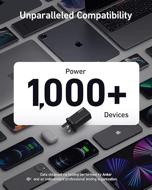 راس شاحن انكر جان برايم 65 واط 3 منافذ Anker 735 Charger GanPrime 3-Port