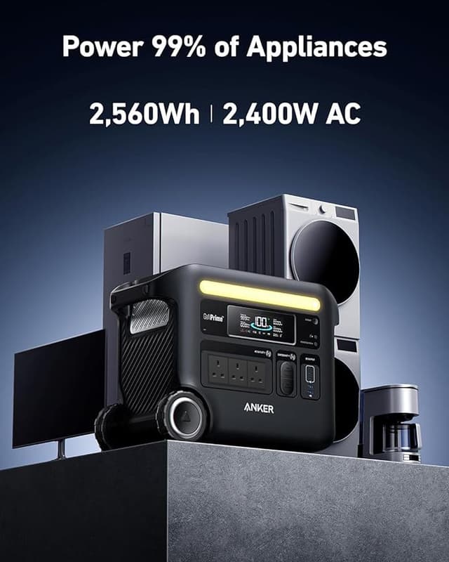 Anker SOLIX F2600 Portable Power Station 2560Wh , 2400W