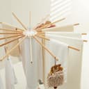 منشر غسيل خشبي صغير قابل للطي Tripod Clothes Drying Rack Portable and Foldable