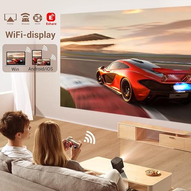 Byintek P19 Projector 1080P Smart Android Wifi Video Outdoor Mini Portable Pocket Projector