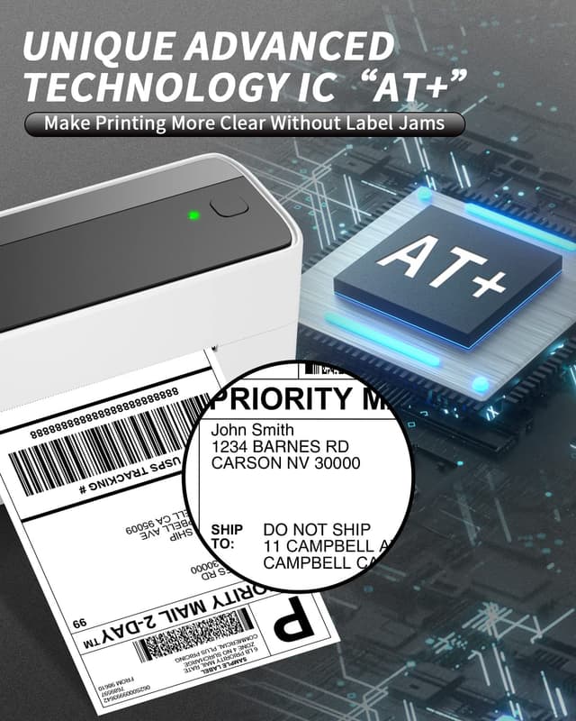 طابعة ملصقات شحن حرارية بلوتوث 4 × 6 بوصة Phomemo Bluetooth Thermal Shipping Label Printer