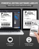 طابعة ملصقات شحن حرارية بلوتوث 4 × 6 بوصة Phomemo Bluetooth Thermal Shipping Label Printer