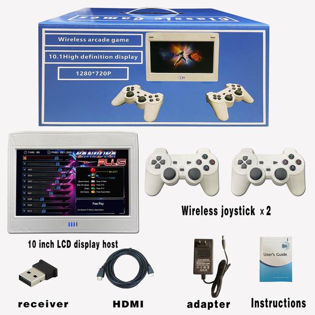 جهاز قيم ريترو جيمز مع شاشة لاسلكية صغيرة 10 بوصة 26800 لعبة Portable 26800 10" Wireless Monitor Retro Video Games Arcade Console