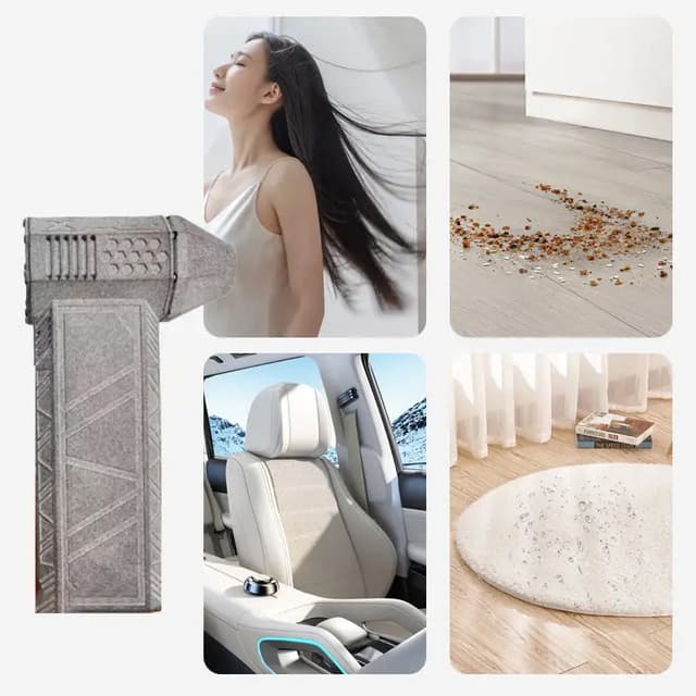 منفاخ فحم بالهواء محمول صغير قابل للشحن 3000 مللي أمبير Portable Turbo Violent Turbo Jet Fan Multi-purpose