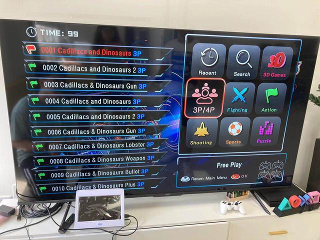 جهاز قيم ريترو جيمز مع شاشة لاسلكية صغيرة 10 بوصة 26800 لعبة Portable 26800 10" Wireless Monitor Retro Video Games Arcade Console