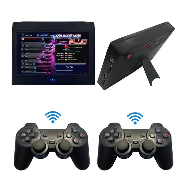 جهاز قيم ريترو جيمز مع شاشة لاسلكية صغيرة 10 بوصة 26800 لعبة Portable 26800 10" Wireless Monitor Retro Video Games Arcade Console