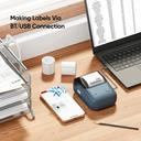 طابعة استكرات لاصقة جوال نيمبوت بلوتوث صغيرة 2 انش 1500 مللي أمبير Niimbot B1 Label Maker Machine 2 Inch Portable Sticker Printer - SW1hZ2U6MTY5NDY5Mg==