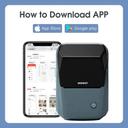 طابعة استكرات لاصقة جوال نيمبوت بلوتوث صغيرة 2 انش 1500 مللي أمبير Niimbot B1 Label Maker Machine 2 Inch Portable Sticker Printer