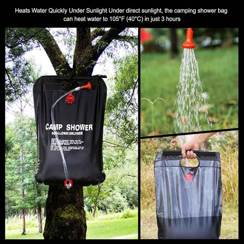 Outdoor camping shower bag outlet